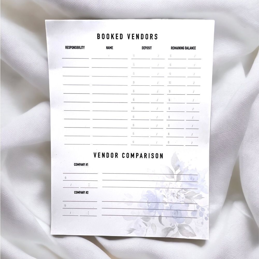 NWT M.C. Squares Event Planning Vendor List Reusable Adhesive Dry Erase Board